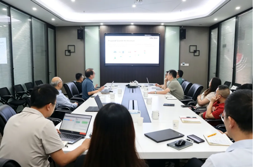 新加坡南洋理工大学专家学者莅临中信网安参观交流542