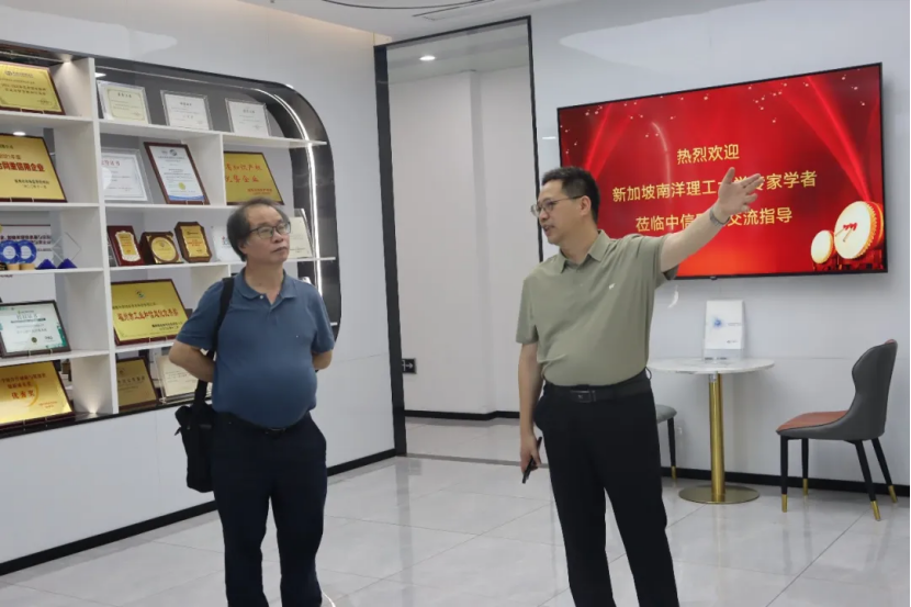 新加坡南洋理工大学专家学者莅临中信网安参观交流338
