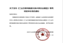 研究喜讯！中信网安参编《工业互联网数据交换共享安全模型》团体标准正式发布