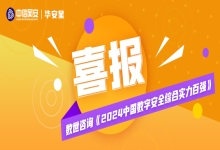 喜报丨中信网安入选数世咨询《2024中国数字安全综合实力百强》